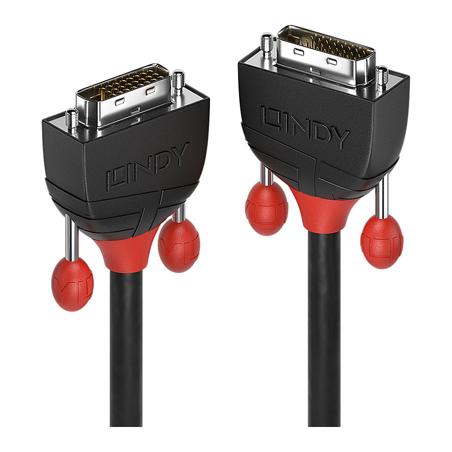Kabllo DVI Lindy 36252 / DVI-D në DVI-D / 2m / Dual Link / 2560×1600 60Hz - Zezë