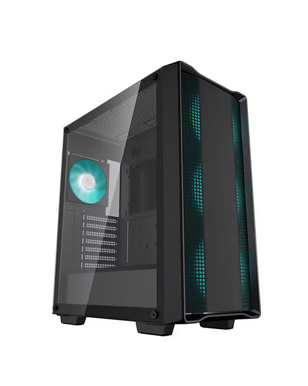 Kasë DeepCool CC560 ARGB V2 / Mid-Tower / ATX-M-ATX-ITX / 4x120mm ARGB / Xham i Temperuar - Zezë - 1