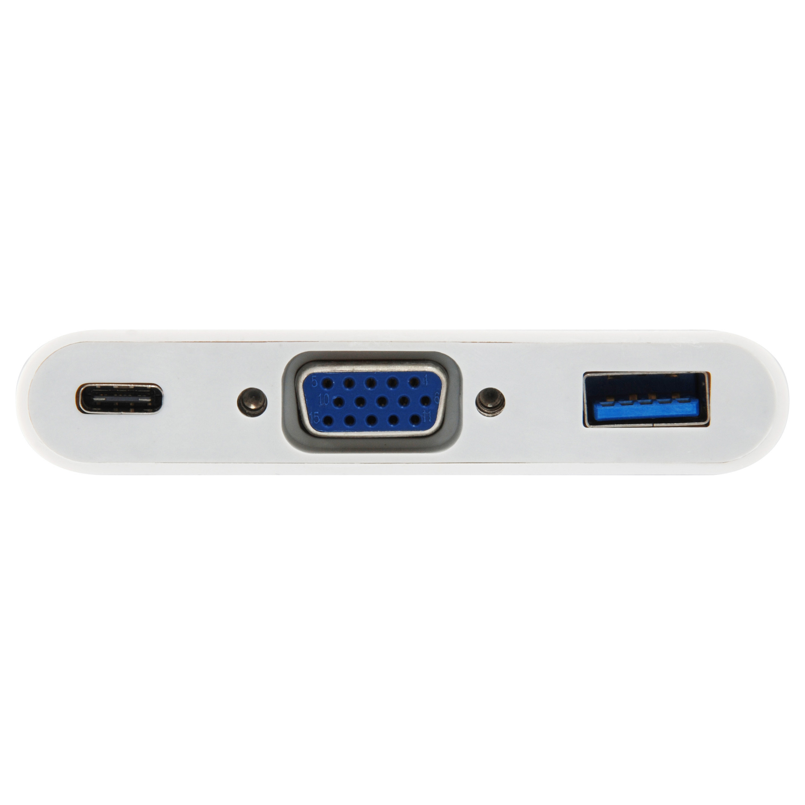 Docking Station Equip USB-C / VGA / USB 3.0 / 60W PD / Kabllo 15cm - Bardhë - 6