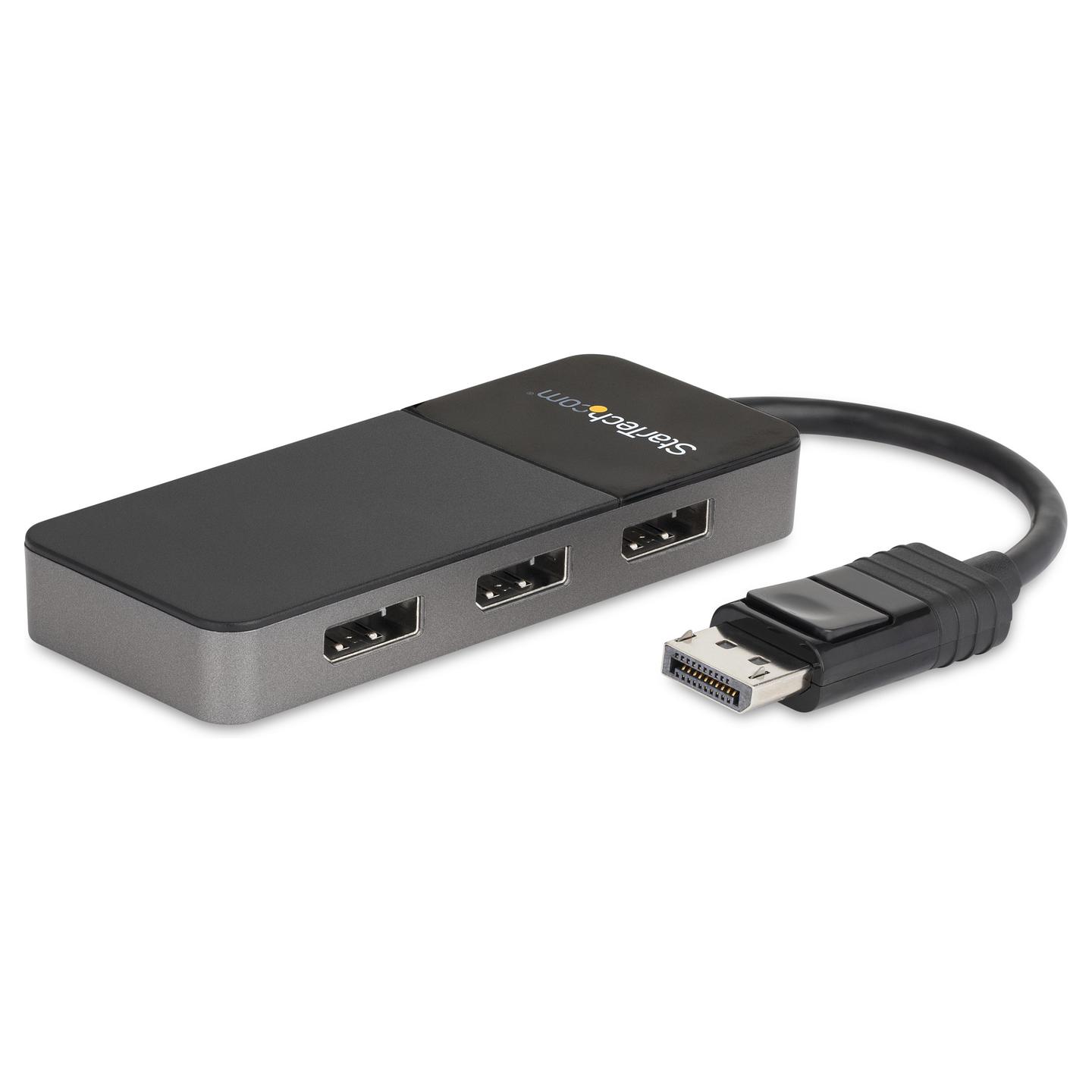 Kabllo DisplayPort StarTech.com MST14DP123DP / DisplayPort 1.4 / 1 në 3 DisplayPort / MST / 8K 30Hz - Zezë
