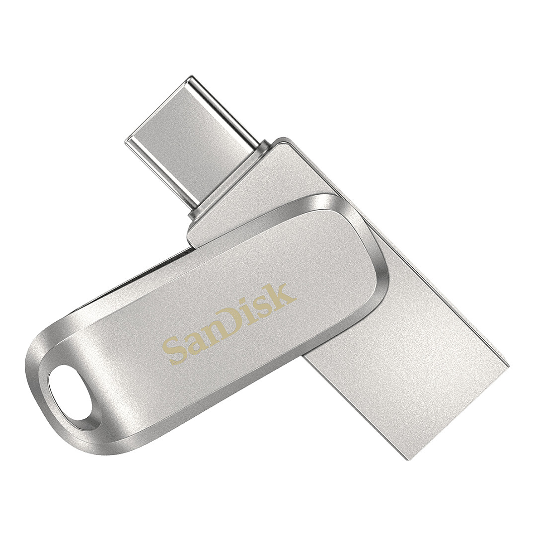 USB STICK 128GB USB 3.1 SanDisk Ultra Dual Drive Luxe Type-C silver - 1