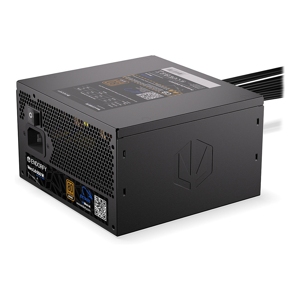 Furnizues Energjie Endorfy Vero L6 / 650W / ATX 3.1 / 80 PLUS Bronze / Non-Modular - Zezë - 5
