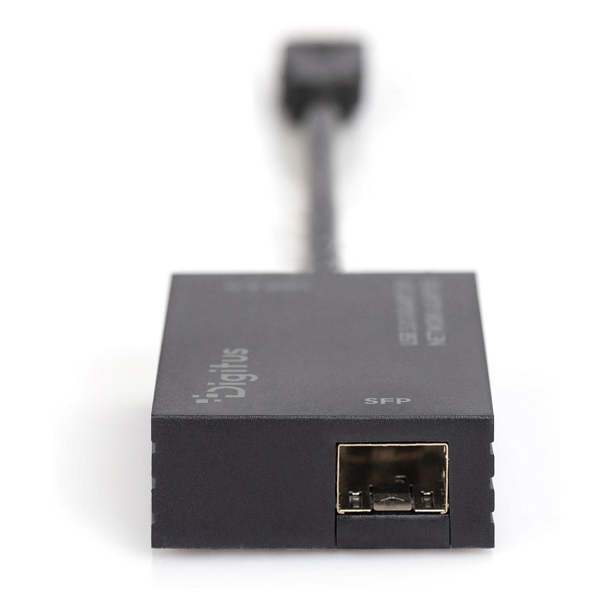 Adapter Rrjeti DIGITUS DN-3026-1, Gigabit SFP, USB 3.0, 1× SFP - Zezë - 5