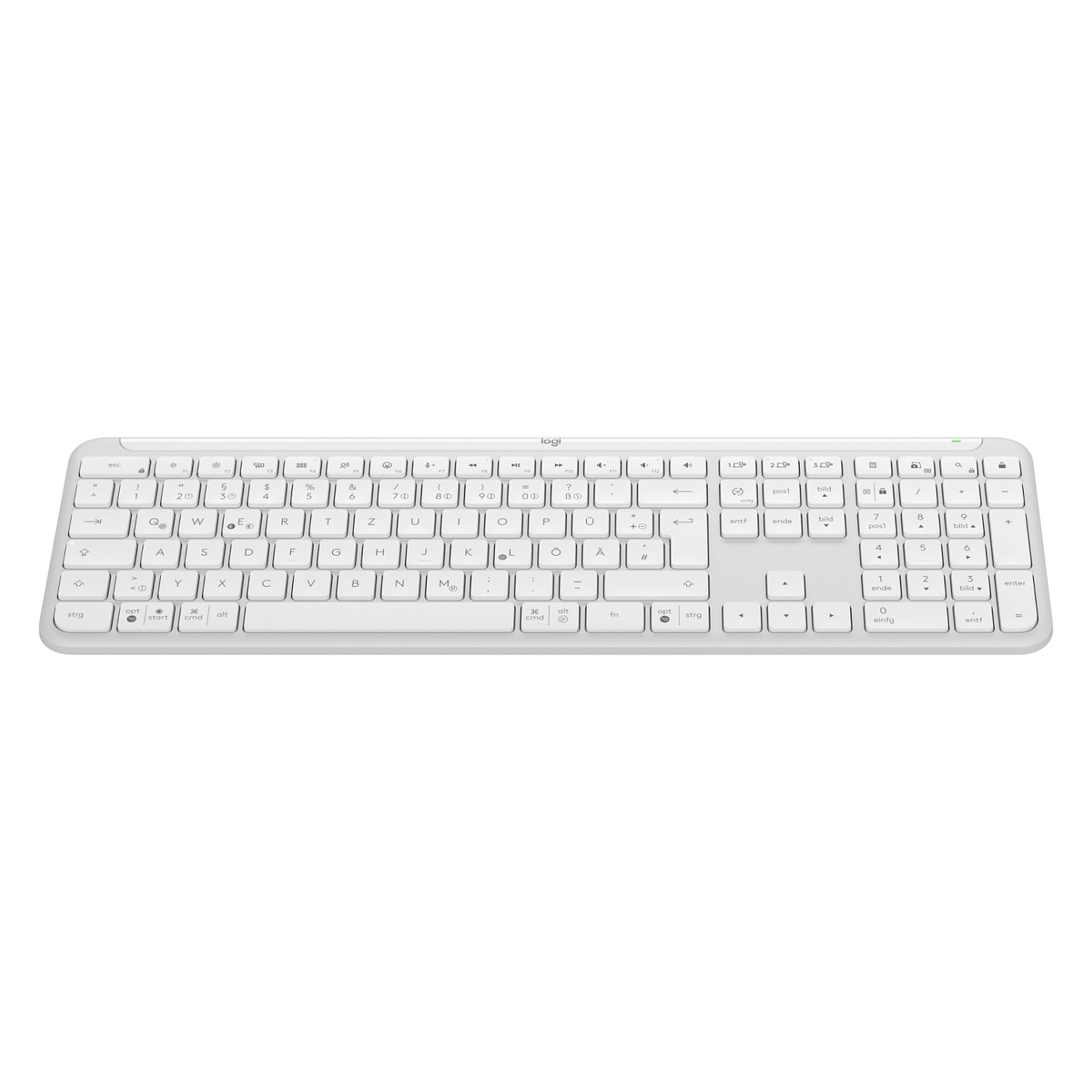 Tastierë Pa kabllo Logitech Signature Slim K950 / QWERTZ – Bardhë - 4
