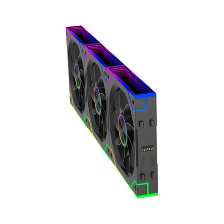 Ftohës për Kasë Xilence Gaming Series XPF360R.ARGB / 120mm / 1100-2000 RPM / ARGB / PWM / 3-Pack – Zezë - 5