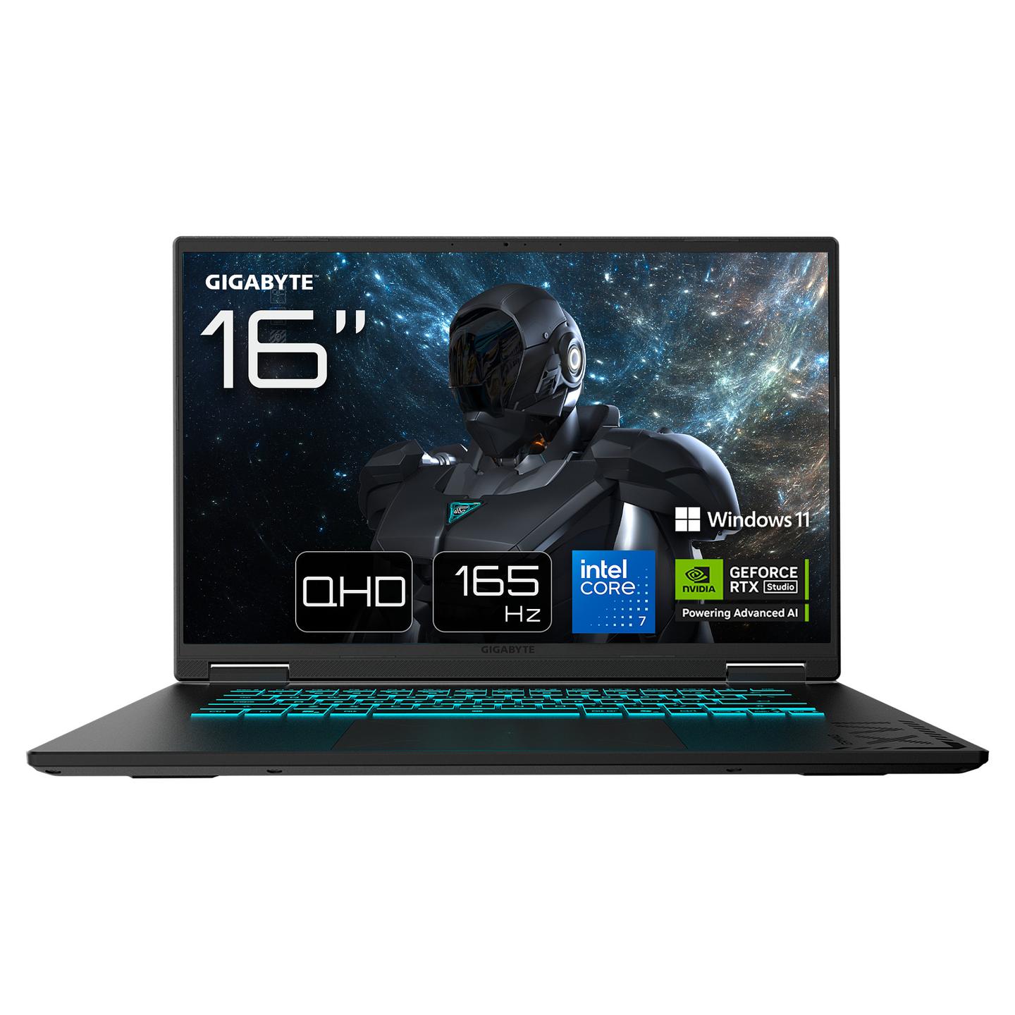 Laptop Gigabyte Gaming A16 Pro, Core 7 240H, 32GB LPDDR5X, 1TB, 16" WQXGA IPS 165Hz, RTX 5080 16GB - Zezë