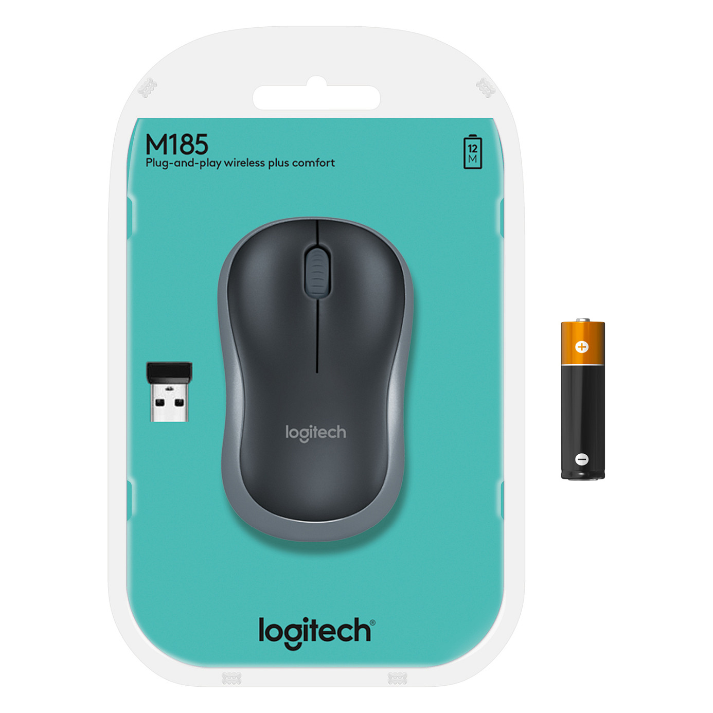 Maus pa Kabllo Logitech M185 Wireless – Zezë / Gri - 10