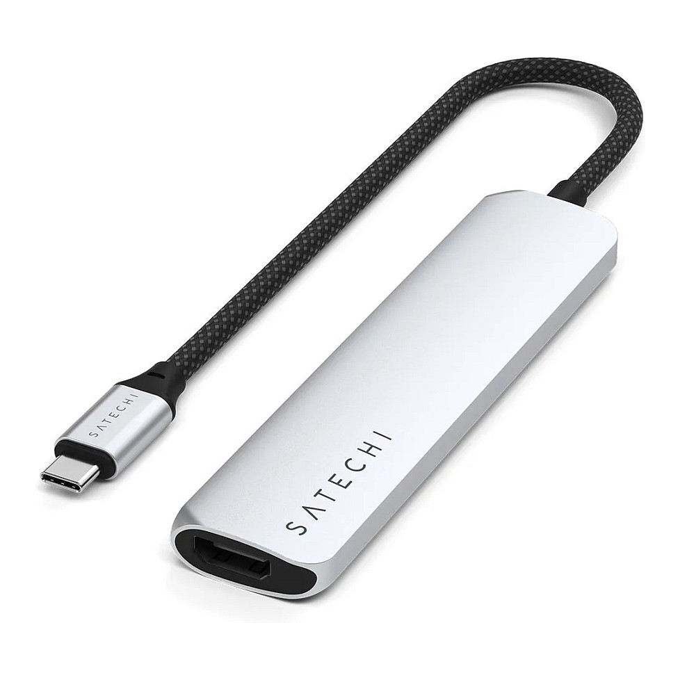 Hub Satechi ST-P6SS / 2x USB-A / 1x HDMI / SD / 1x USB-C 75W – Argjend