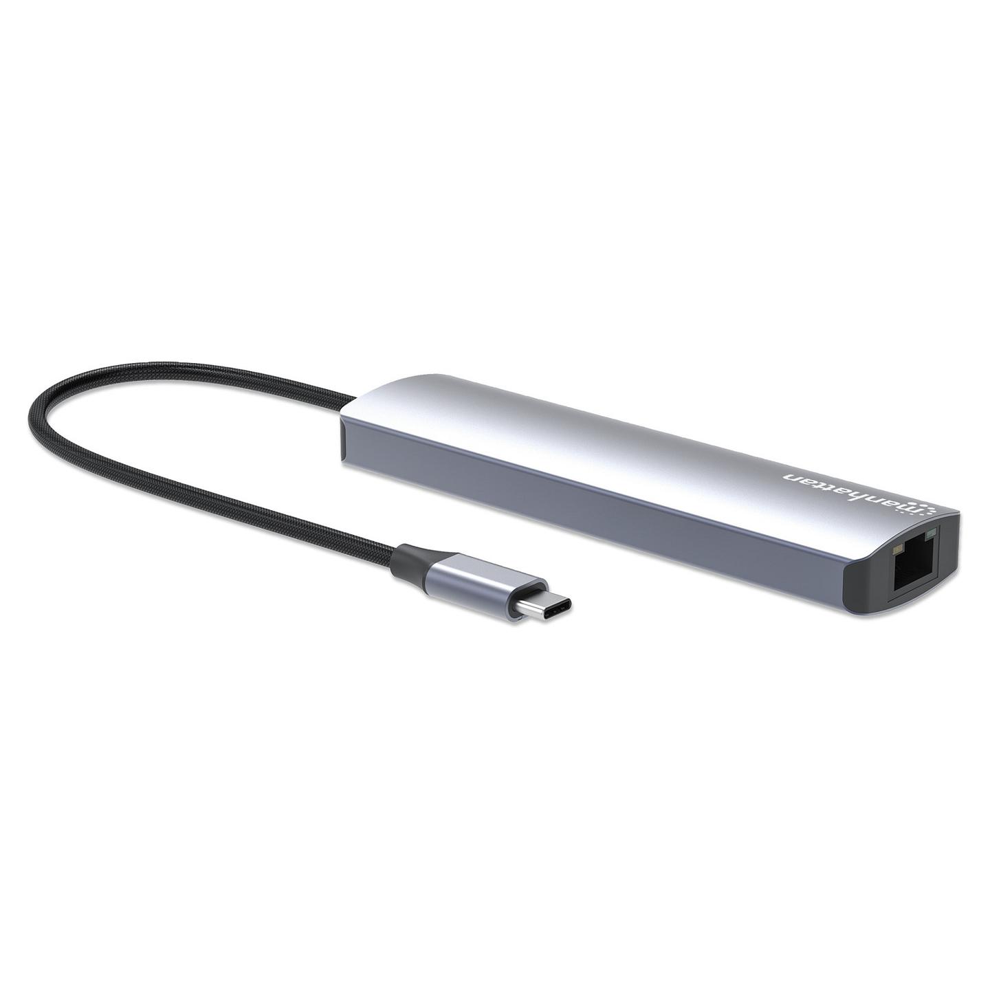 Docking Station Manhattan 153959 / 3x USB-A / USB-C / HDMI / Gigabit Ethernet / 100W PD – Argjend - 2