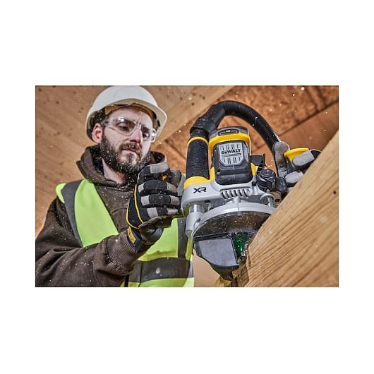 Frezë me Bateri DeWALT DCW620NT-XJ, 18V, Brushless, 11000–23000rpm, 70mm, 63mm - Zezë/Verdhë - 14