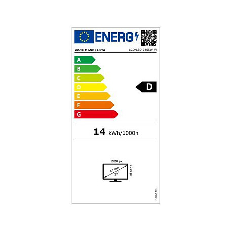 Monitor Terra 2465W PV / 23.8″ / Full HD IPS LCD / 5ms / HDMI + DP - Bardhë - 5