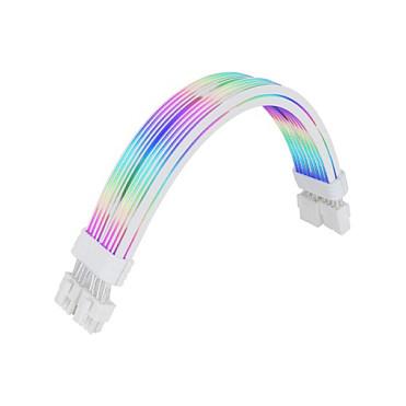 Kabllo Vazhduese Energjie Thermaltake Tt Mod 8 Pin ARGB Snow, 2x 8-pin, 54 LED ARGB, 272mm - Bardhë - 3