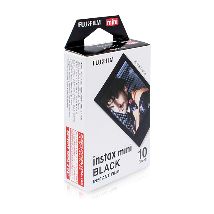 Film fotografik Fujifilm instax mini Black Frame / ISO 800 / 10 Ekspozime / 46x62mm / Black Frame - Zezë