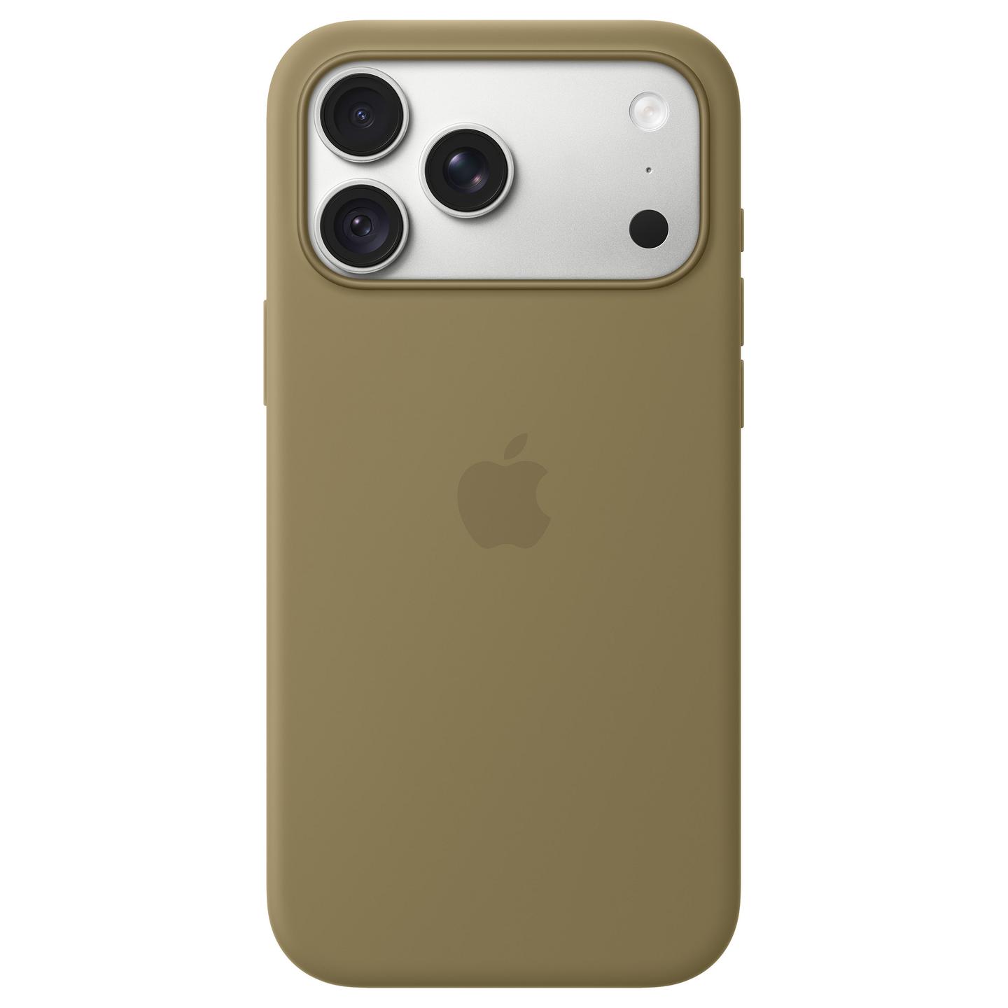 Case për Telefon Apple Silikon, MagSafe, iPhone 18 Pro Max - Olive