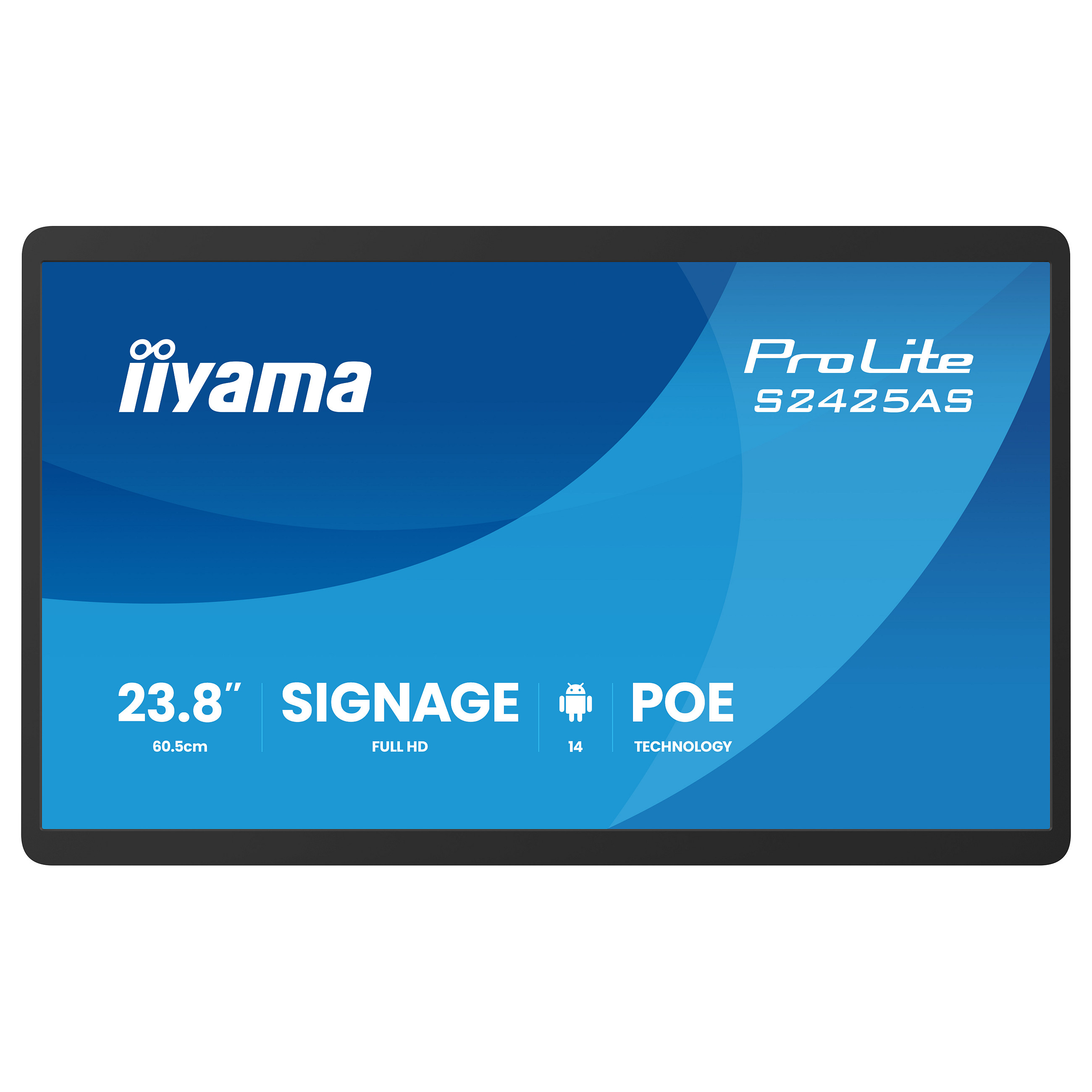 Monitor iiyama S2425AS-B1P / 23.8' / Full HD IPS LCD / 14 ms / USB - Zezë - 3