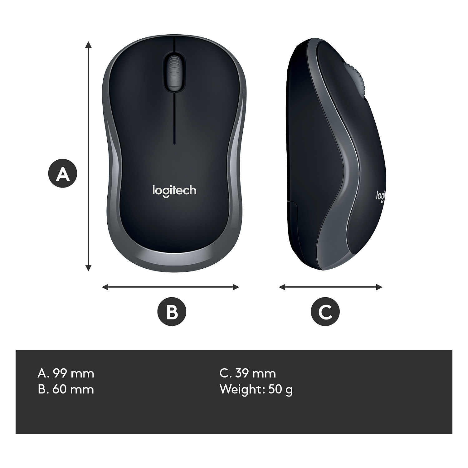 Maus pa Kabllo Logitech M185 Wireless – Zezë / Gri - 15