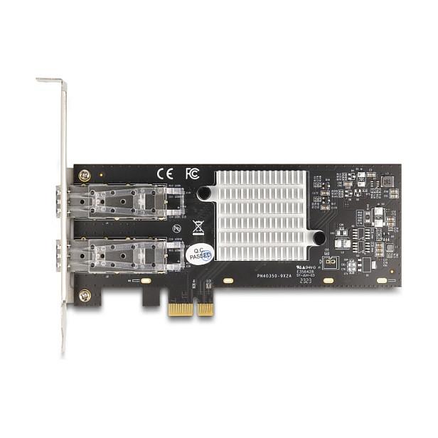 Karta të Rrjetit Delock 88336 / PCIe 2.1 x1 / 2x Gigabit LAN SFP / 1000Mbps / Intel i350 / Low Profile - 3