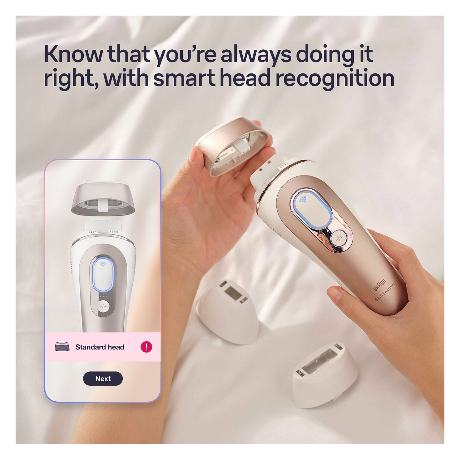 Depilator IPL Braun Silk-expert Pro Series 7 PL7253 / Skin Sensor / 10 Nivele / Trup & Fytyrë – Bardhë/Rozë - 7