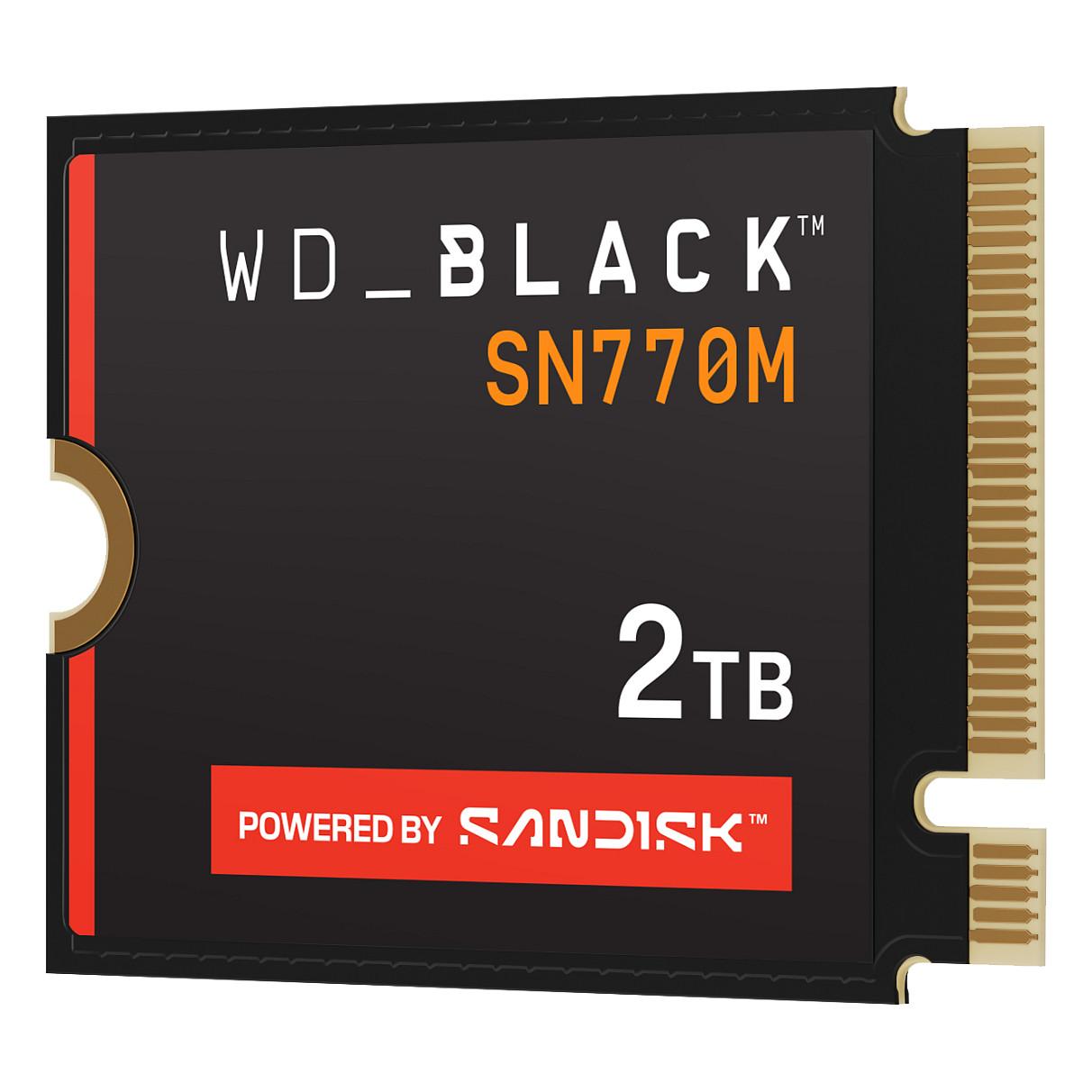 SSD e Brendshme Western Digital WD_BLACK SN770M, 2TB, M.2 2230, PCIe 4.0 x4, NVMe, 5150MB/s Read, 4850MB/s Write, 3D TLC NAND - Zezë - 3
