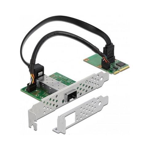 Karta të Rrjetit Delock 95267 / Mini PCIe 2.1 / 1x SFP Gigabit LAN / 1000Mbps / Intel i210 - 1