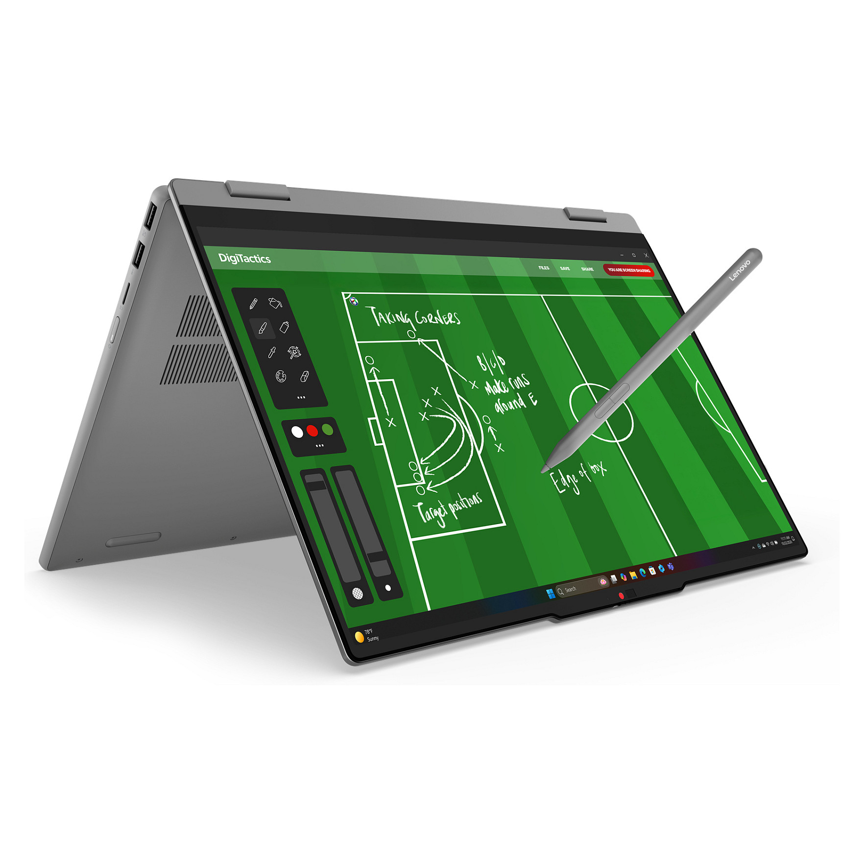 Laptop Lenovo IdeaPad 5 2-in-1 15AGP11 Copilot+ PC / Ryzen AI 7 445 / 16GB DDR5 / 512GB / 15.3" WQXGA OLED 165Hz Touch / AMD Radeon 840M - Gri - 10