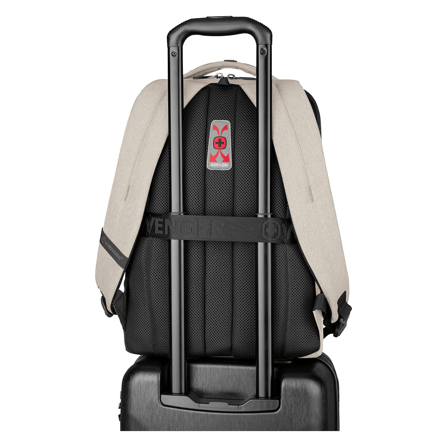 Çantë për laptop Wenger SwissGear MX Professional / Backpack / 16" / 21 L / Polyester / 10" Tablet / Padded Laptop Compartment / Organizer / Trolley Strap - Bezhë - 7