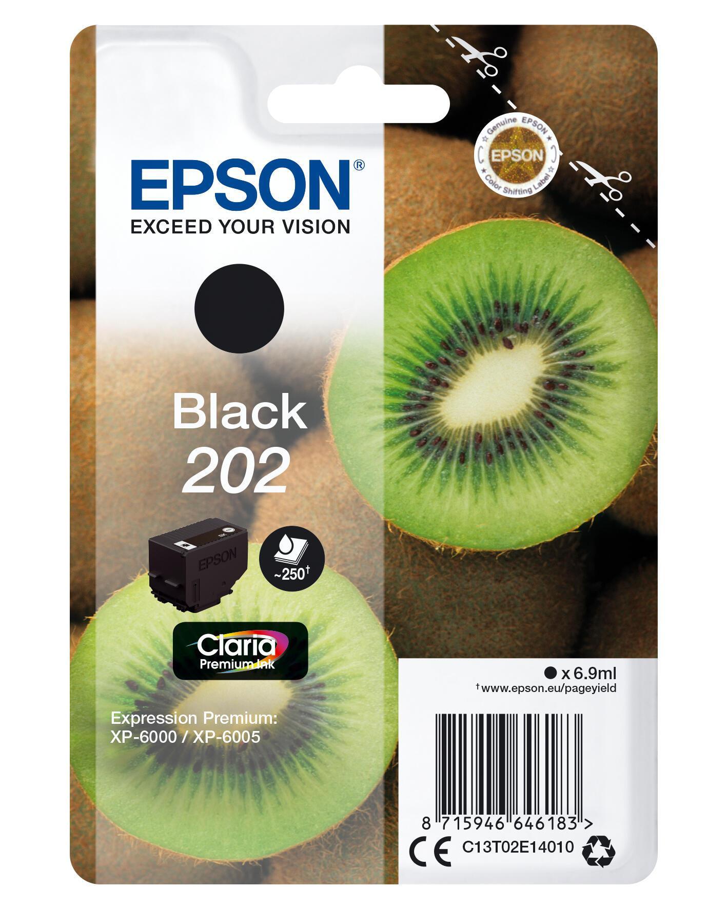INK Epson 202 / C13T02E14010 / 250 faqe / Standard - Zezë - 1
