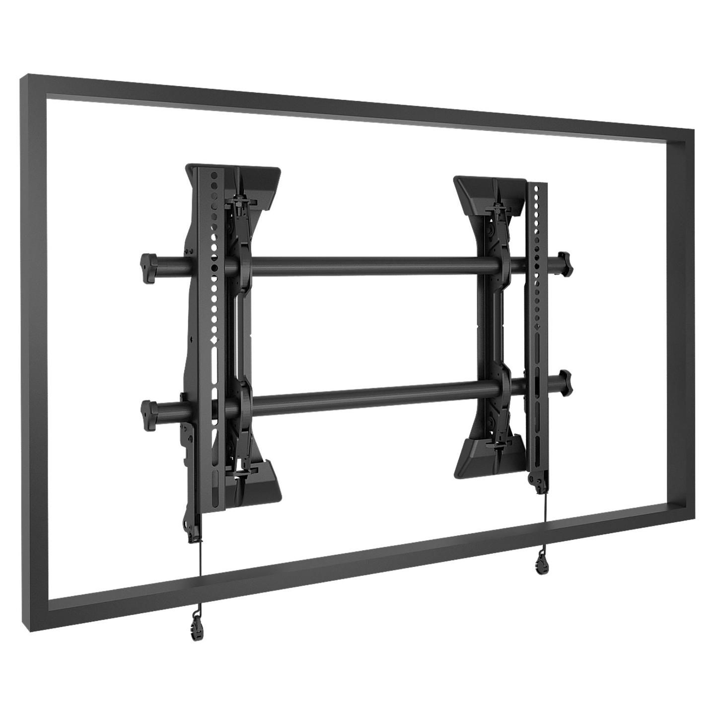 Mbajtëse Muri për TV Chief MSM1U, 32"-65", VESA 100 × 100 deri 642 × 400mm, deri 56.7kg - Zezë