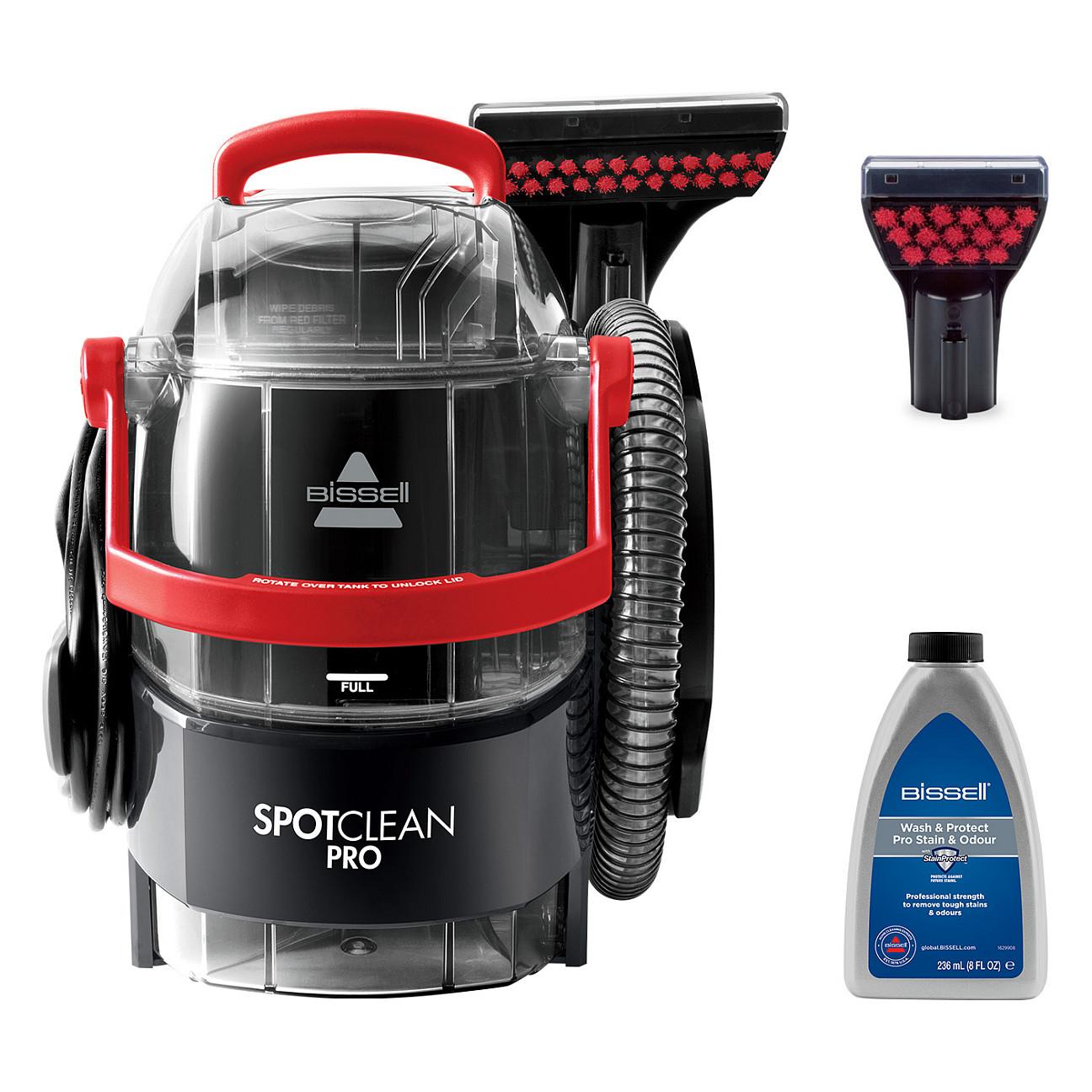 Pastrues për qilima dhe tapiceri Bissell SpotClean Pro / Deep Cleaning / 6.7m / 1.5m / Handheld - Zezë/Kuqe/Transparente
