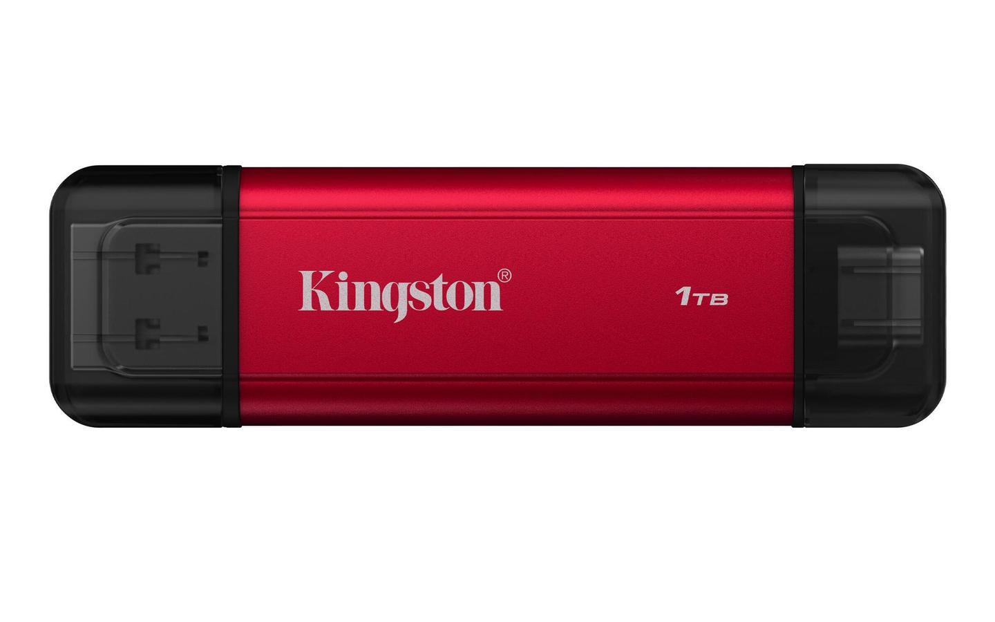 SSD e Jashtme Kingston Dual Portable / 1TB / USB 3.2 Gen 2 / USB-A & USB-C / 1050MB/s Read / 950MB/s Write – Zezë/Kuqe