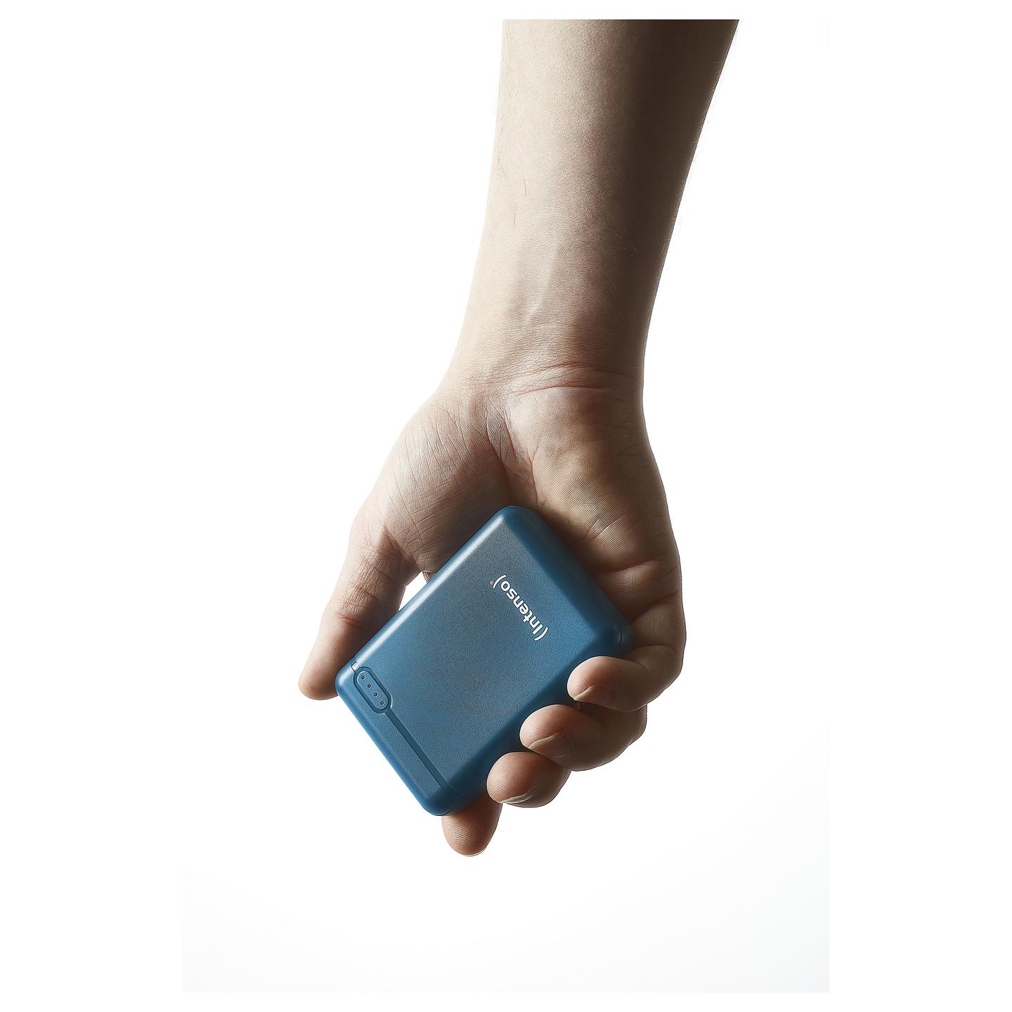Powerbank Intenso XS10000 / 10000mAh / Lithium-Polymer / USB-A + USB-C / Micro-USB + USB-C / 5V/3.1A - Blu - 6