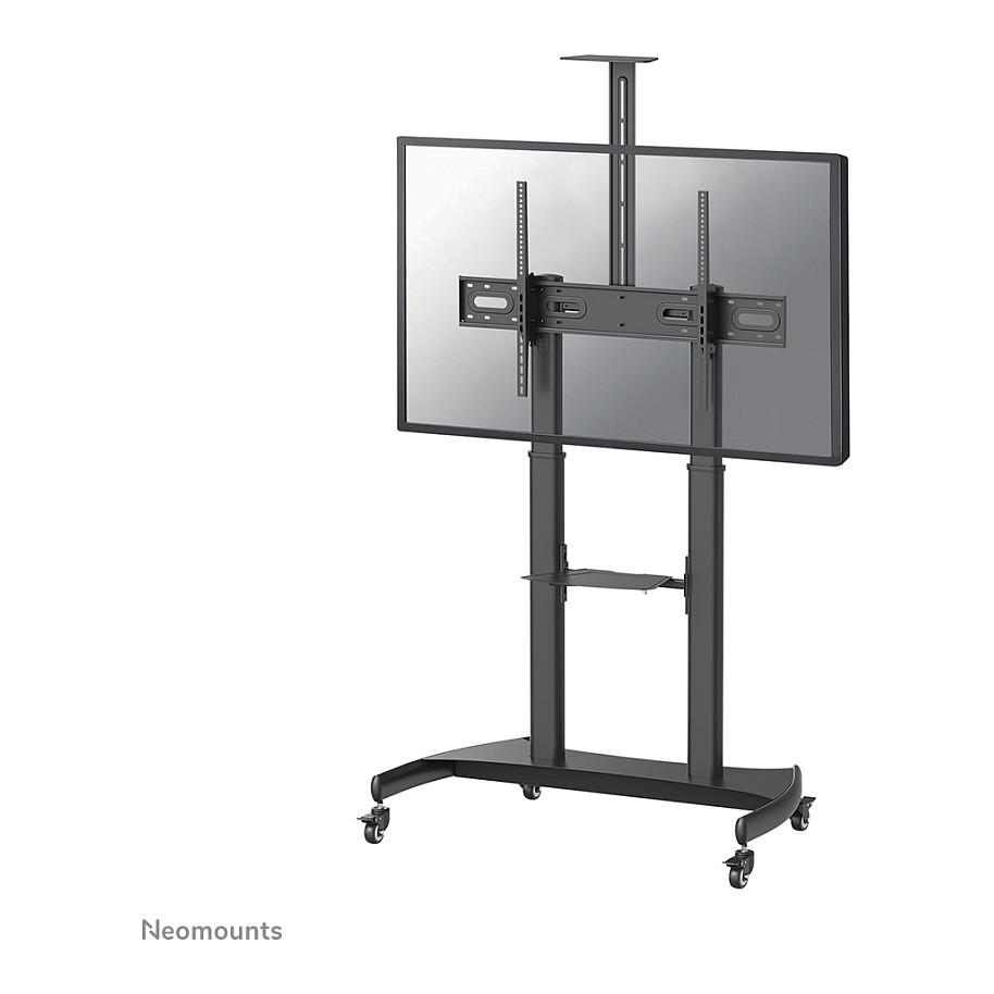 Karrocë për Monitor Neomounts PLASMA-M1950E, 60–100", deri 100kg, Rregullim Lartësie 134–166cm, Tilt 15° - Zezë