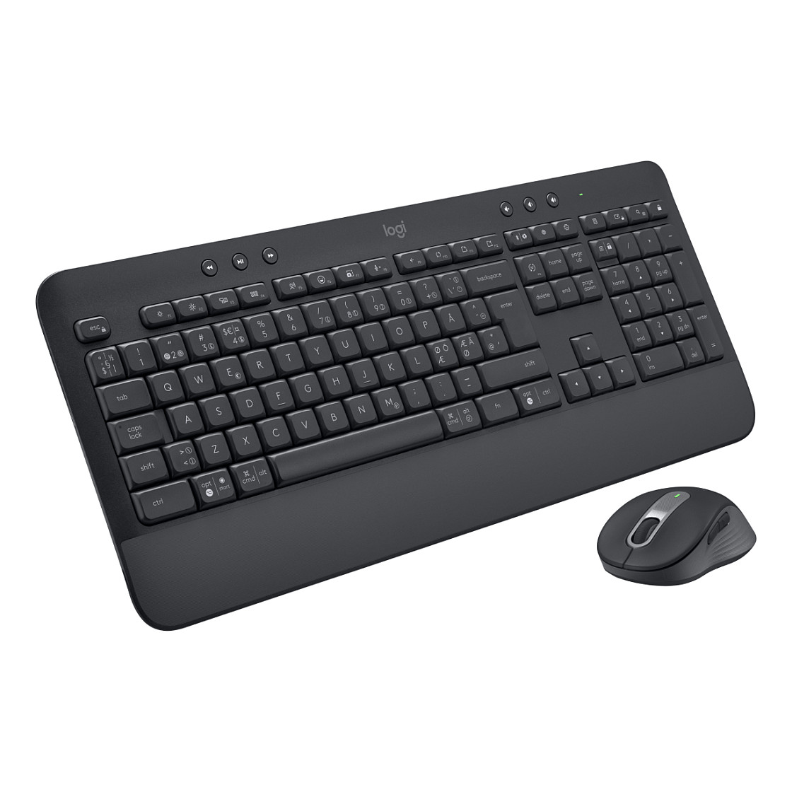Logitech Signature MK650 – Set Tastierë & Maus pa Kabllo, Dual Mode, QWERTY Nordic, Maus 5 Butona, 4000 DPI – Grafit - 6
