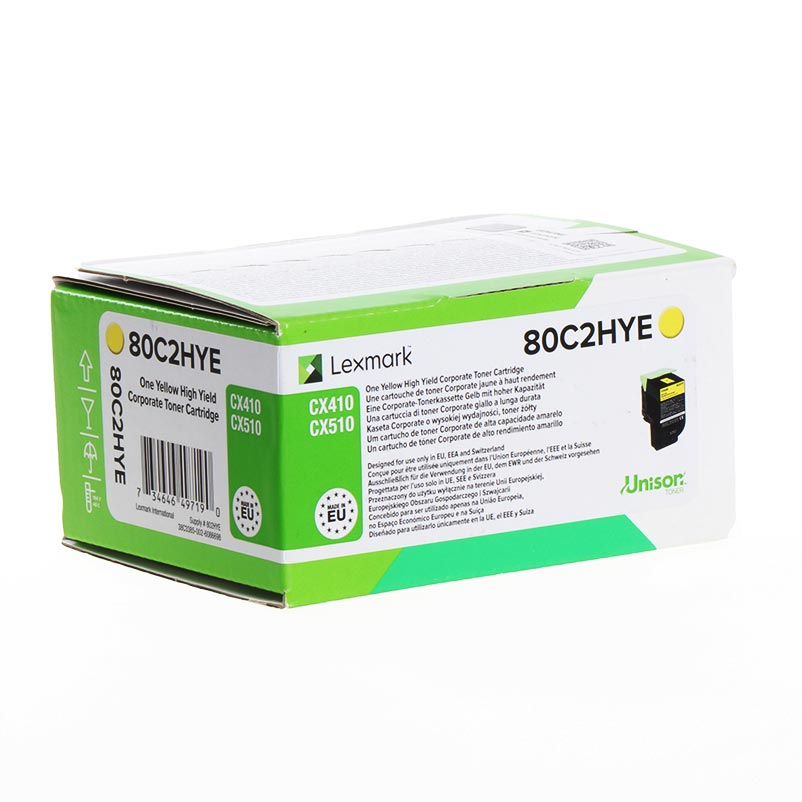 Toner Lexmark 802HY / XXL – Verdhë - 1
