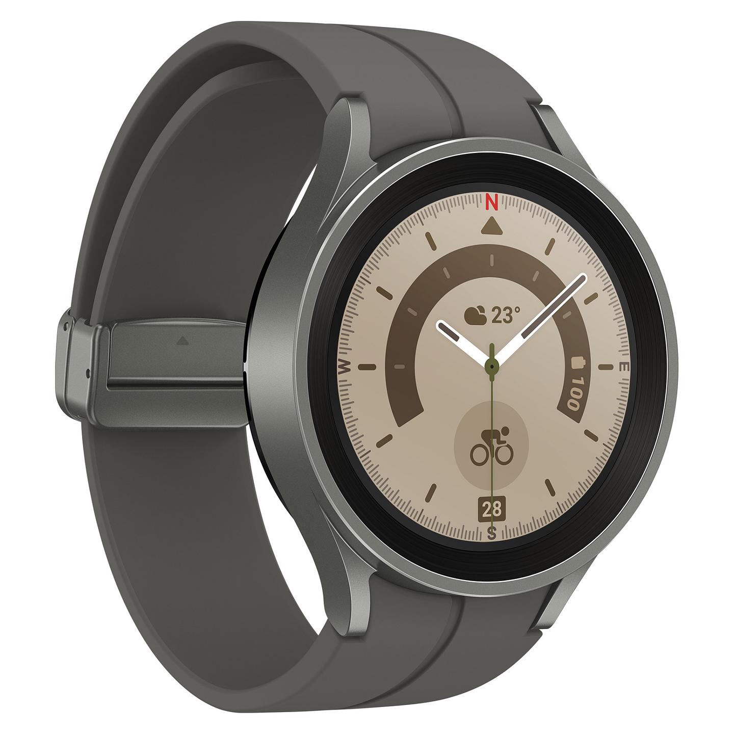 Orë e Mençur Samsung Galaxy Watch5 Pro, 45 mm, Super AMOLED, LTE, GPS, 16 GB - Gri e errët - 3