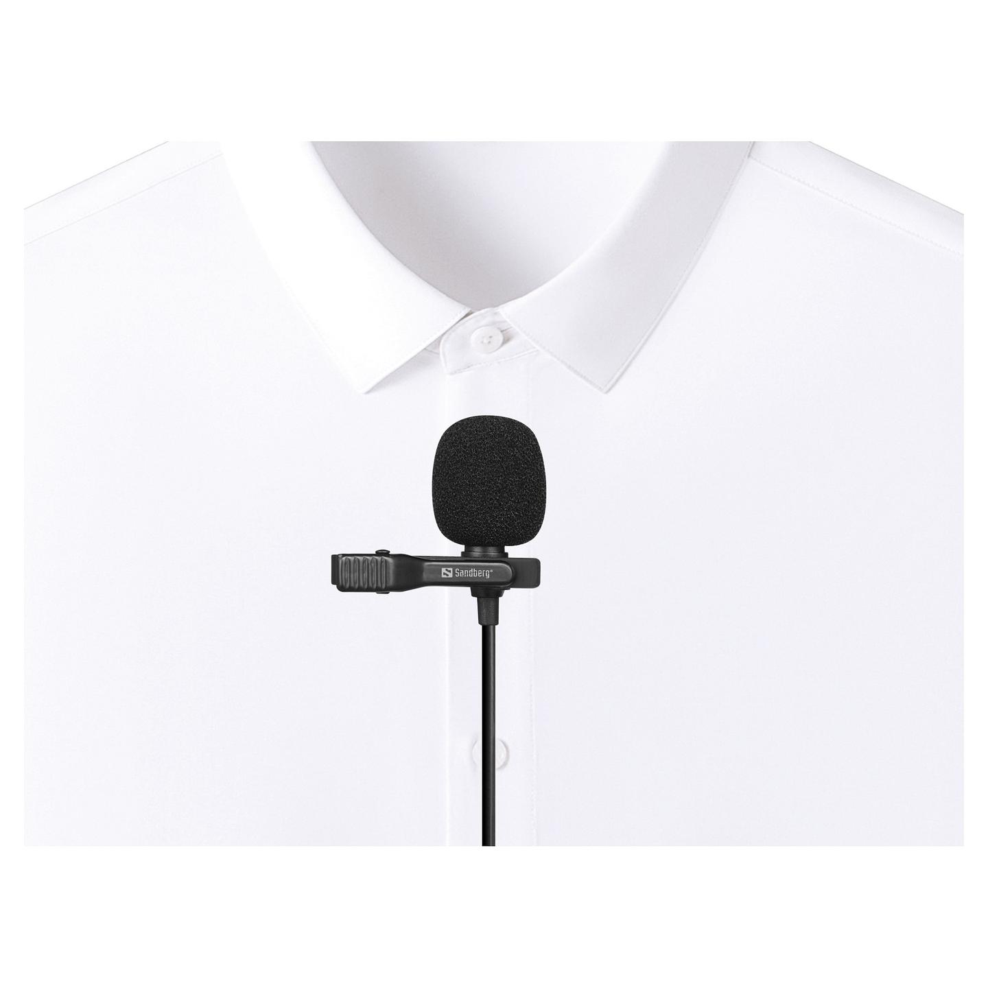 Mikrofon USB Sandberg Streamer Clip / USB / Omnidirectional / 50–18.000 Hz / 3m - Zezë - 3