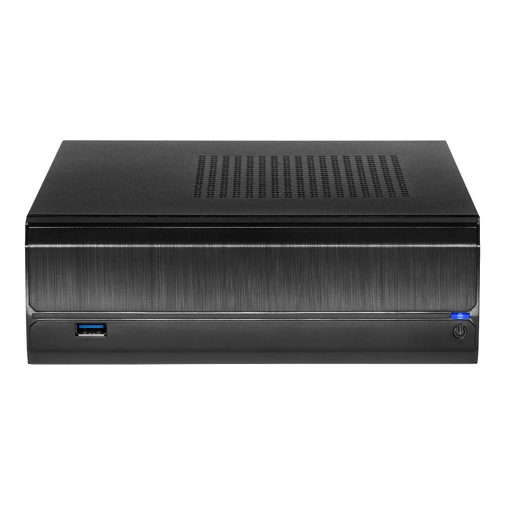 Kasë Inter-Tech JX-500, Mini-ITX, Mini-Tower, 1x 2.5", 1x USB 3.0, VESA - Zezë