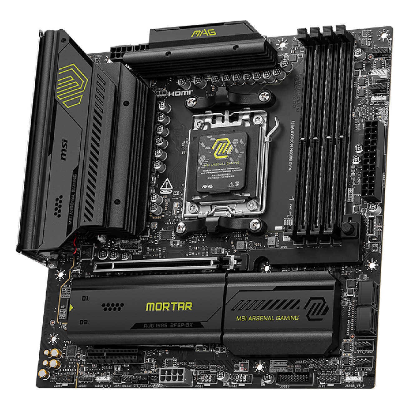 Pllakë Amë AMD AM5 MSI MAG B850M Mortar WIFI / mATX / DDR5 / HDMI - 3