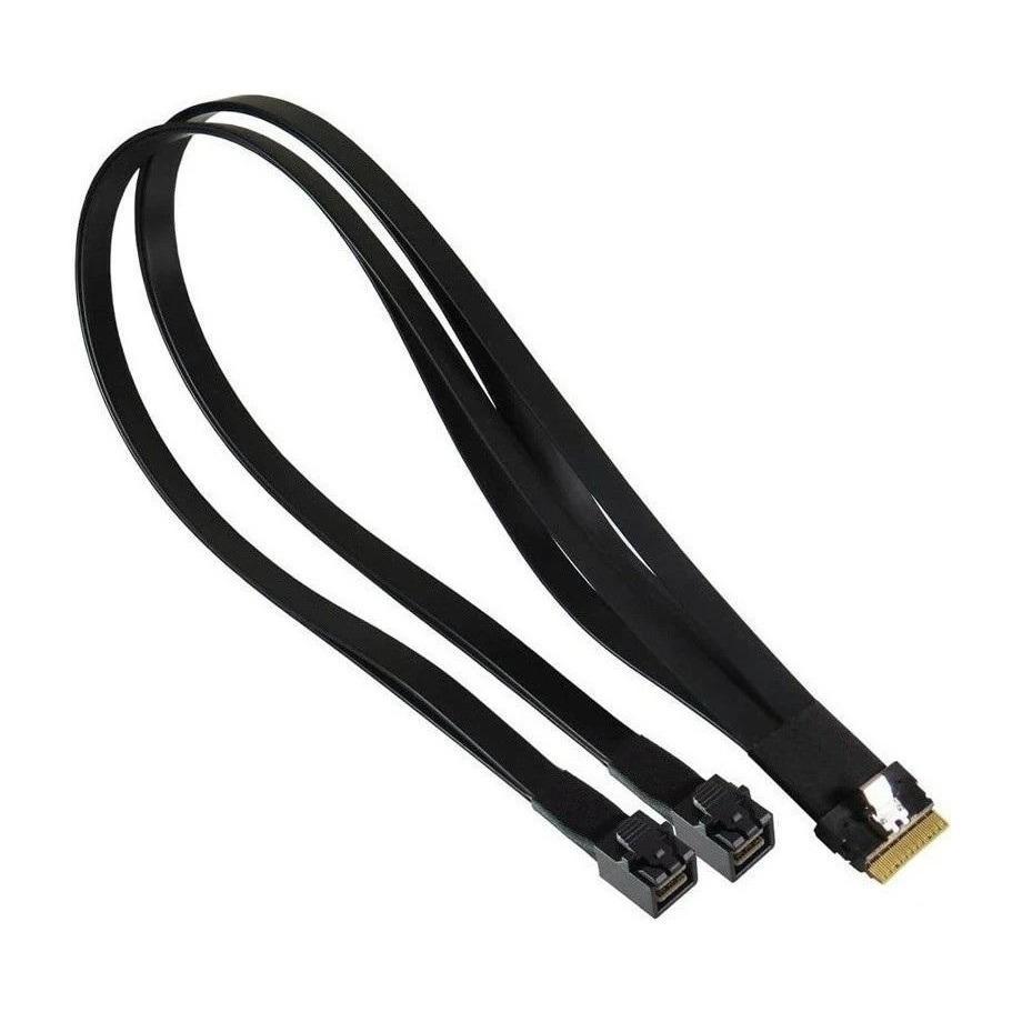 Kabllo Supermicro CBL-SAST-1265F-100, Slimline x8 në Slimline x4, 64 cm, 100 Ohm