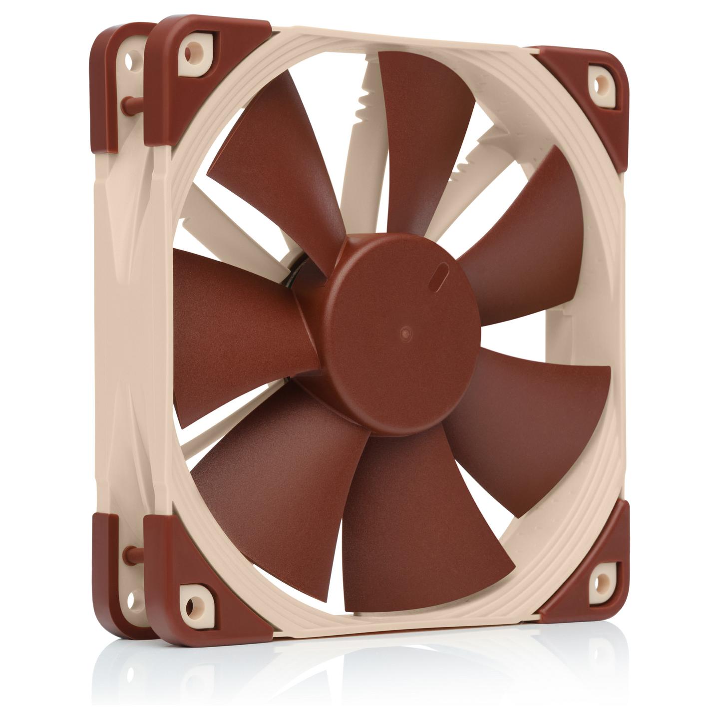 Ftohës për Kasë Noctua NF-F12 5V, 120mm, 1500 RPM, 54.97 CFM, 3-Pin - Kafe/Bezhë