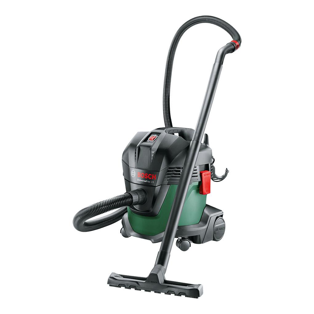 Fshesë Elektrike Bosch UniversalVac 15 / E Thatë & E Lagësht / 1000 W / 15 L - Zezë/Gjelbër