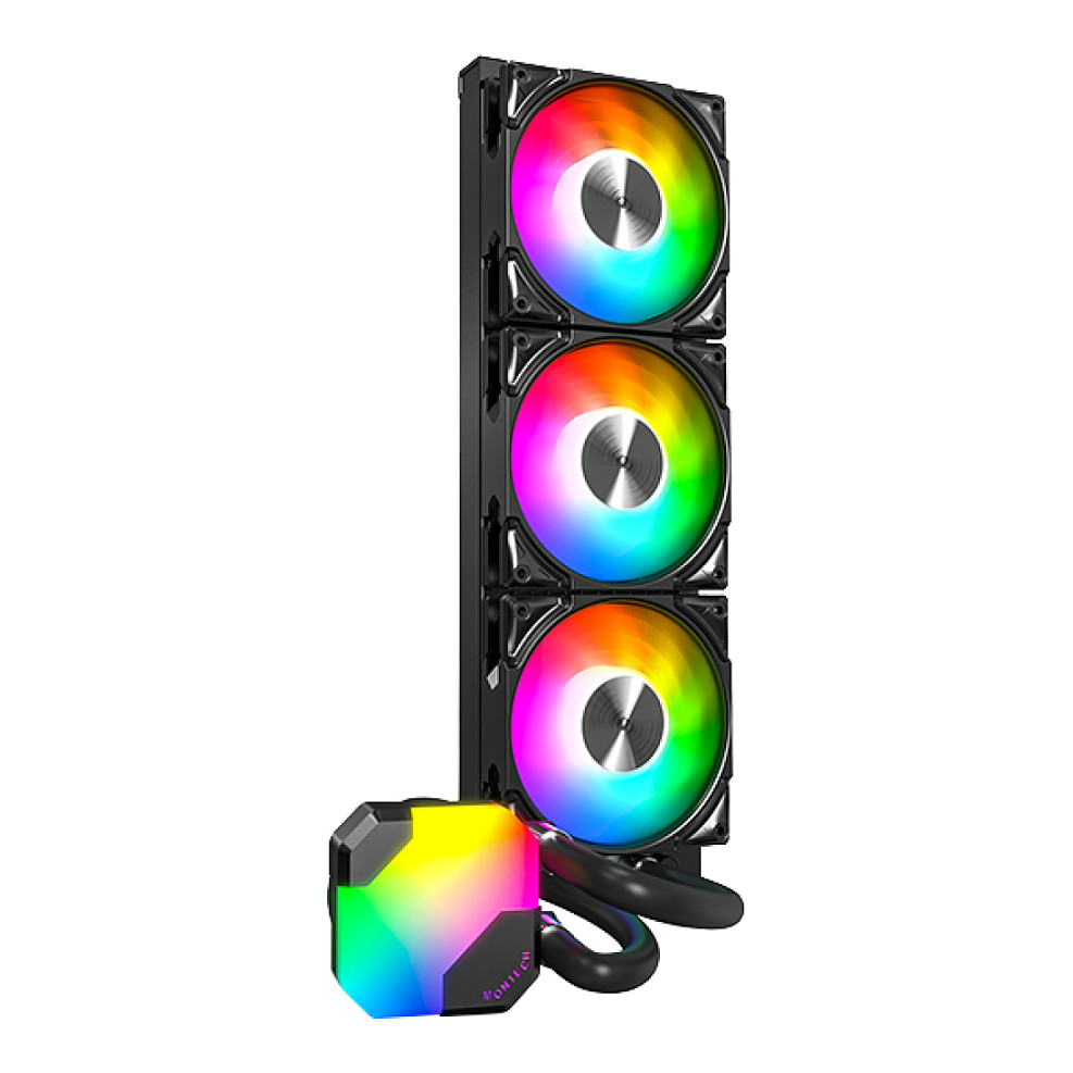 Ftohës për Procesor me Lëng K Montech HyperFlow ARGB 360 - Zezë - 2