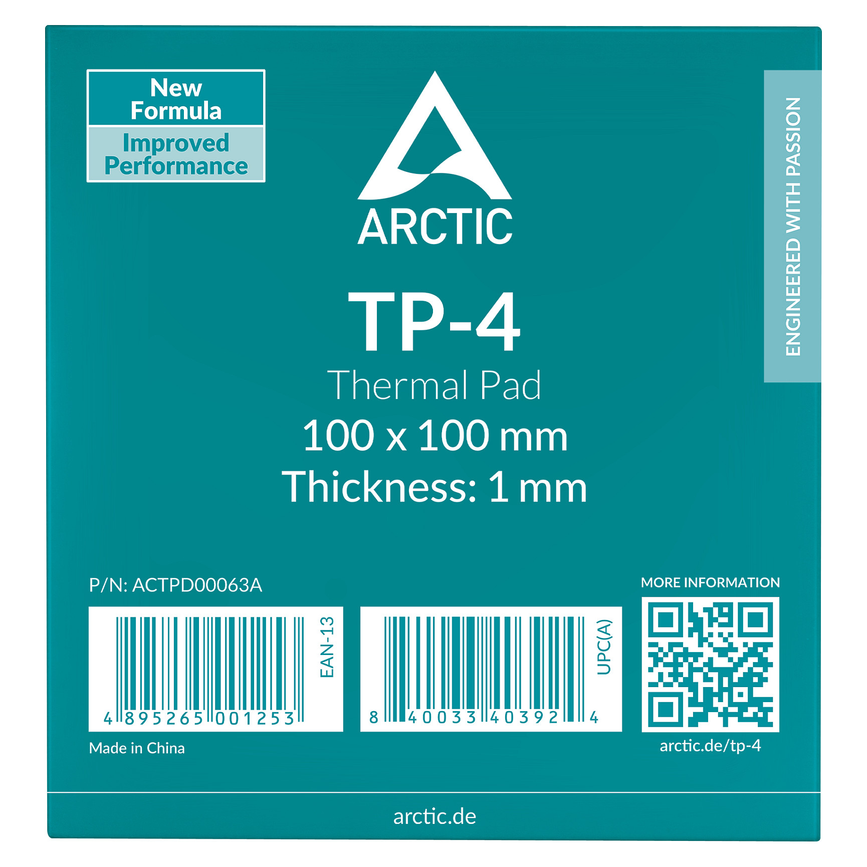 Pad Termik ARCTIC TP-4 / 100×100mm / 1mm / 3.4g/cm³ – Gri - 3
