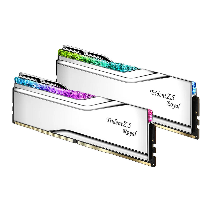 RAM Memorie DDR5 G.Skill Trident Z5 Royal 32GB (2x16GB) 7600MHz CL36 Dual Channel Kit / TR5S (Intel XMP, Silver) - 4
