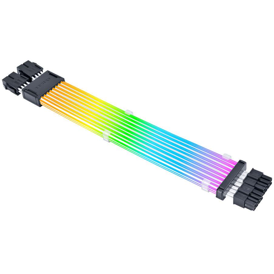 Kabllo për Furnizim me Energji Lian Li Strimer Wireless CPU, PW8-1W-CPU, 2x8-Pin, ARGB, 260mm - Bardhë