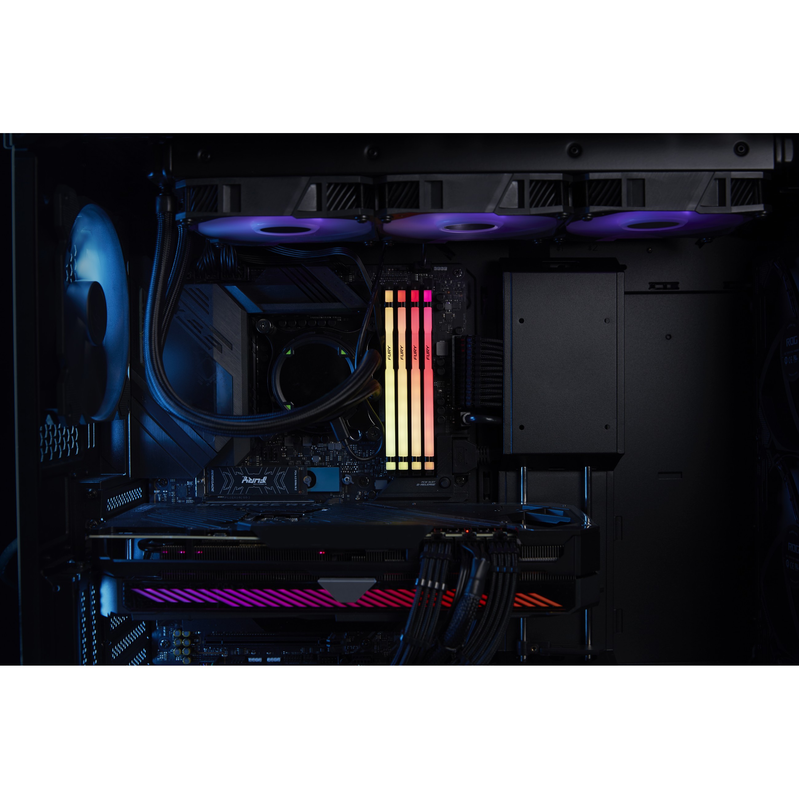 RAM Memorie DDR5 Kingston FURY Beast RGB / 32GB / DIMM / 6000MHz / CL36 / 288-pin - Zezë - 7