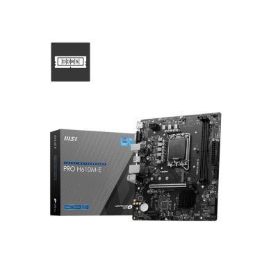 Pllakë Amë MSI PRO H610M-E, Intel H610, LGA1700, DDR5, Micro-ATX, PCIe 4.0, M.2, HDMI, VGA