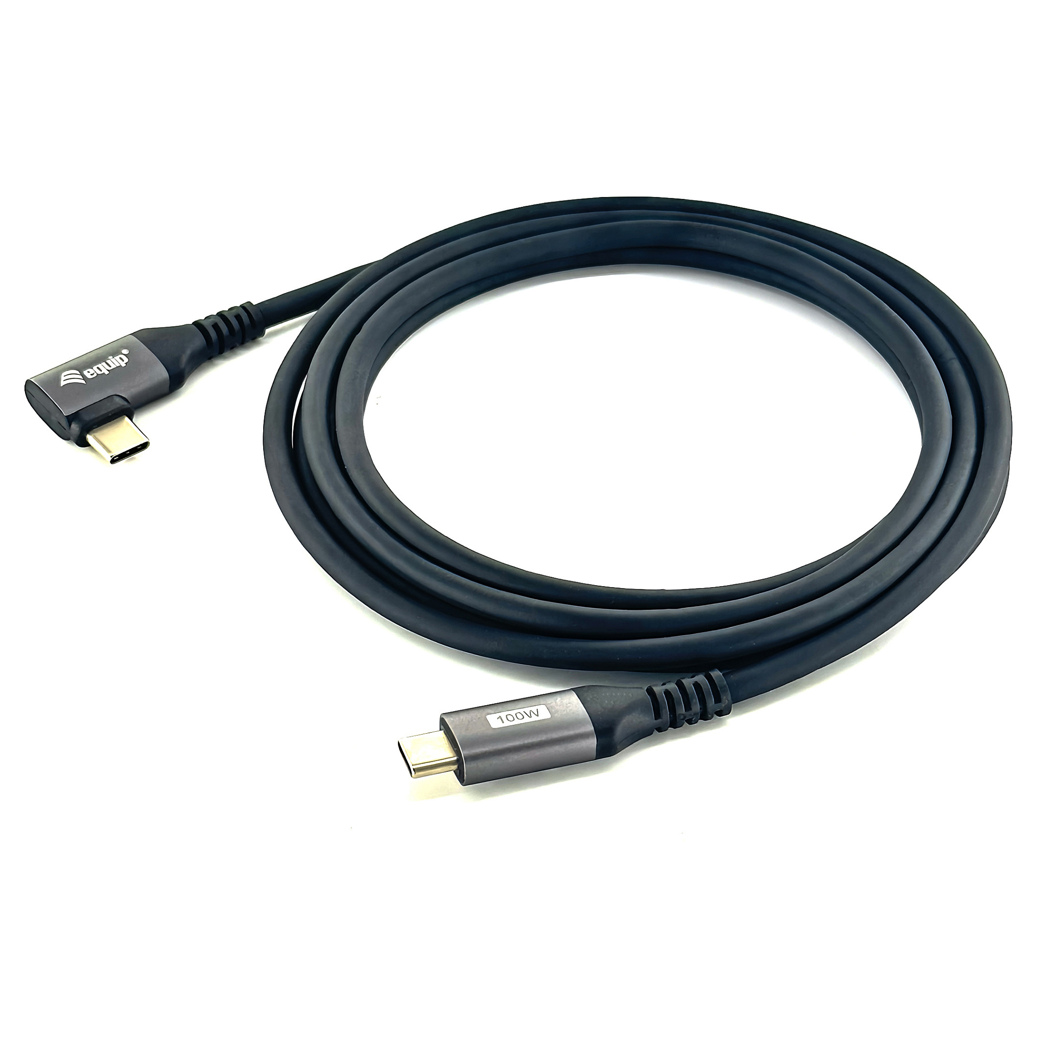 Kabllo Equip USB-C 2.0 & C wink. St/St 1.00m 5A 480Mbps / e zezë - 1