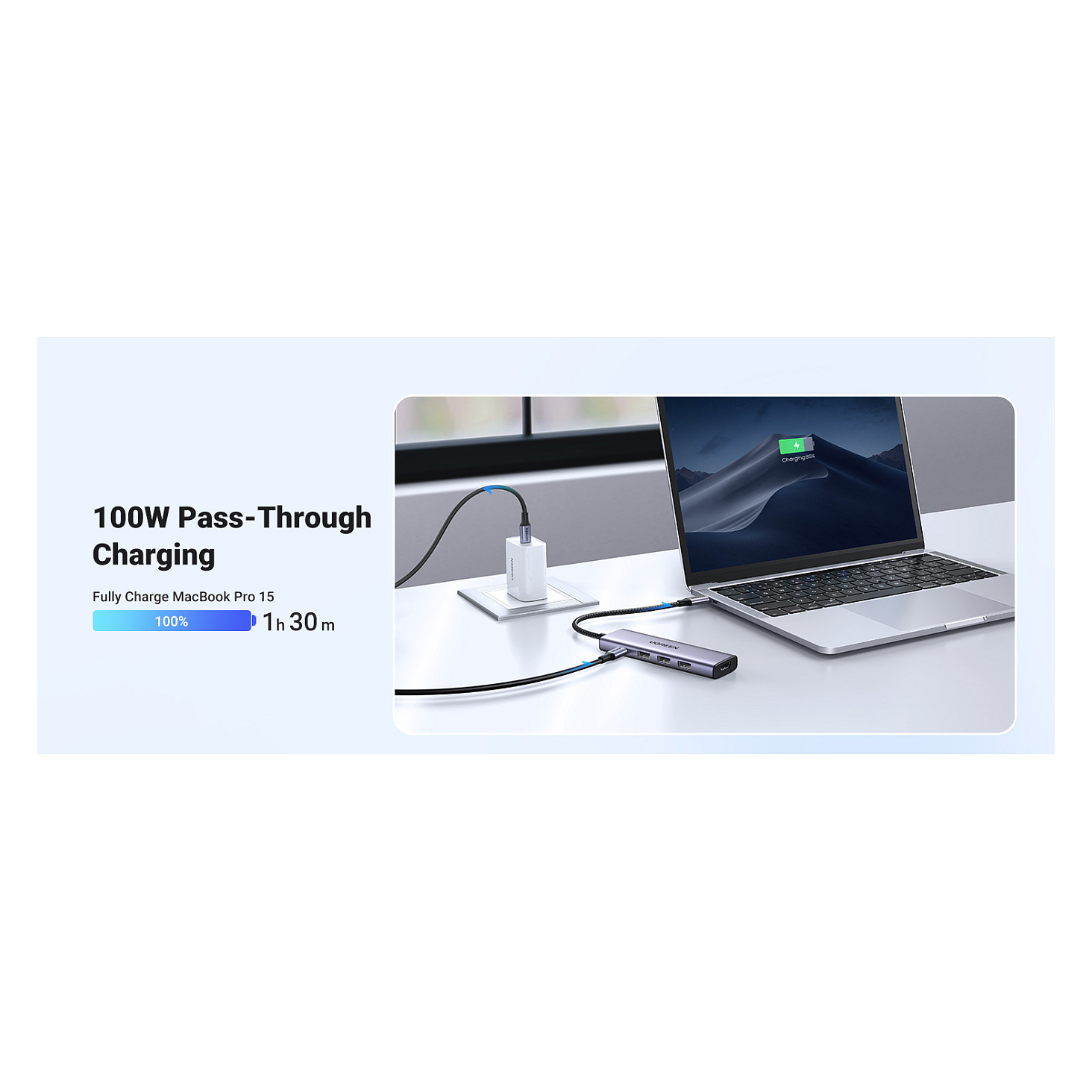 HUB UGREEN Revodok 5-in-1 / 4K HDMI / USB-C / 3x USB-A 3.0 - 10