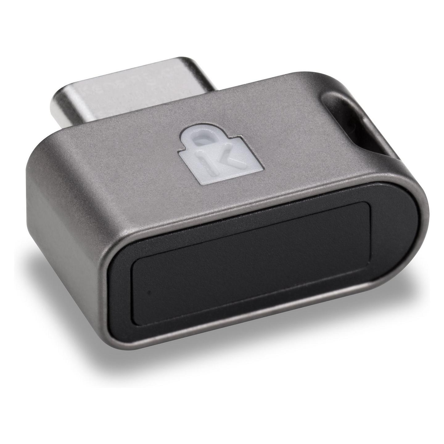 Çelës Sigurie Biometrik Kensington VeriMark Guard 2.1, USB-C, Lexues i Gjurmës së Gishtit, FIDO2, FIDO U2F – Zezë